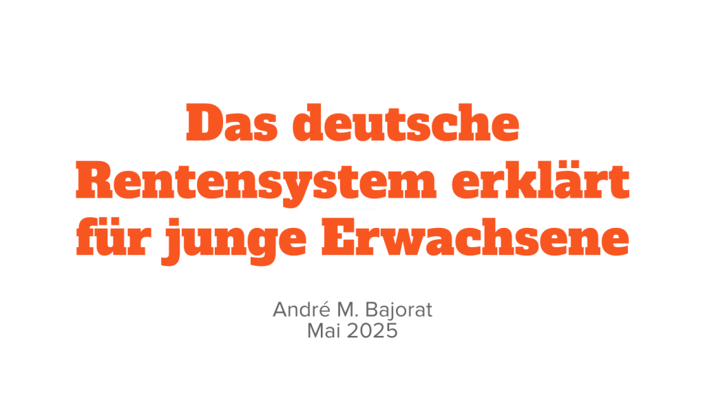 Das deutsche Rentensystem