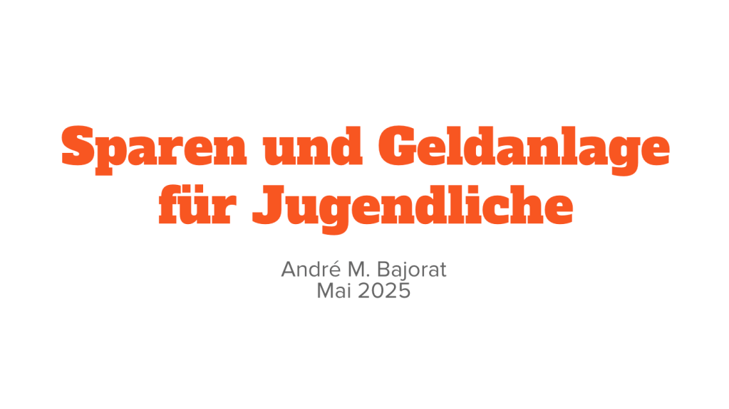 Sparen und Geldanlage